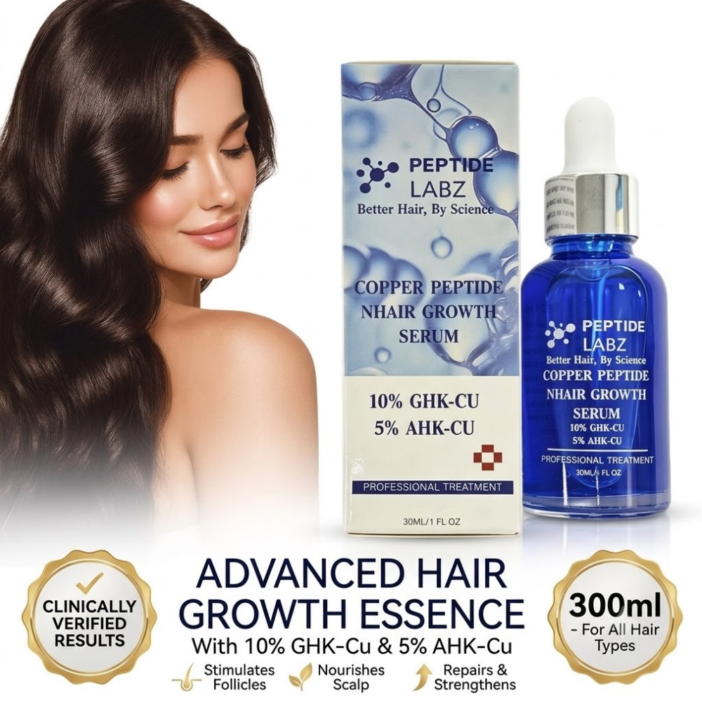 Hair Care Vegan - Haarwuchs-Essenz Kupferpeptid GHK Cu Anti-Haarausfall-Behandlung Reparatur
