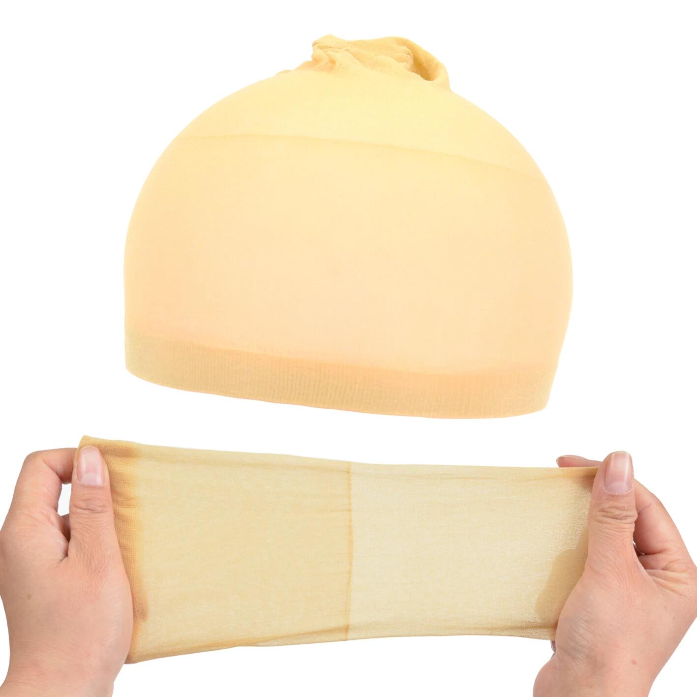 Wig Cap Stocking - 12 Stück Netz-Perückenkappen Dehnbares Nylon-Haarnetz Perückenunterlage