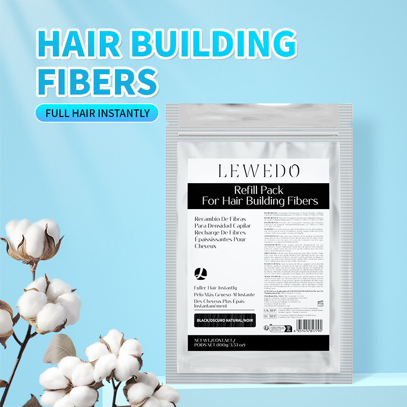 Hair Care Vegan - Haarfasern-Pulver 100g Sofortige Haarwuchs-Faser Nachfüllbeutel Haarausfall-Behandlung