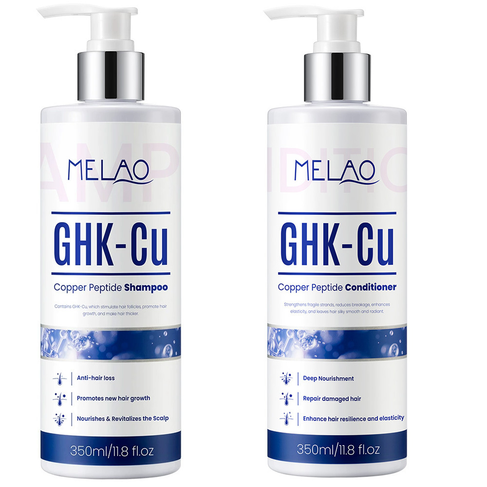Hair Care Vegan - 350ml GHK-Cu Kupferpeptid Haarwuchs-Shampoo Duale Peptide