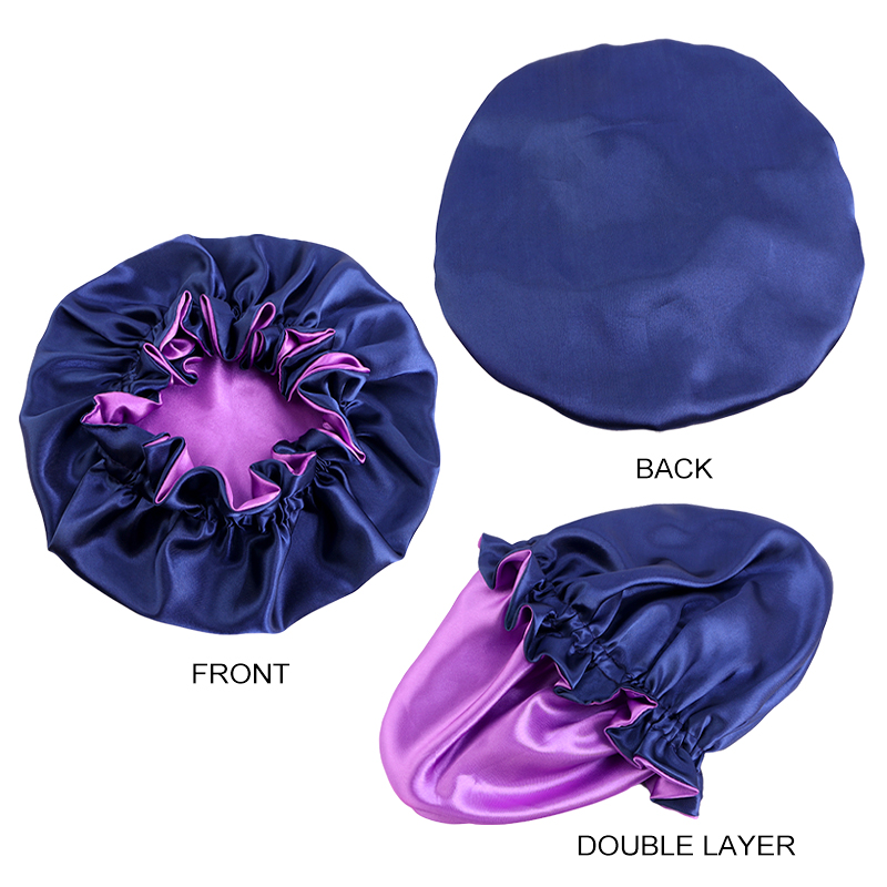 Neue Feste Elastische Doppel S – Satin Hair Bonnet Bewertung und Preis