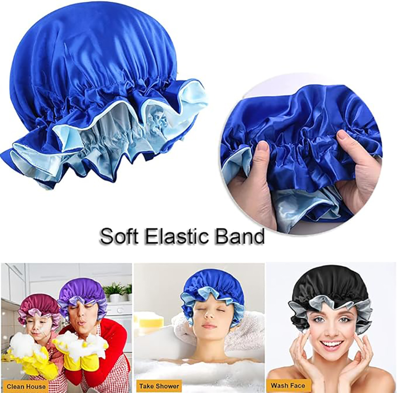 Neue Feste Elastische Doppel S – Satin Hair Bonnet Bewertung und Preis