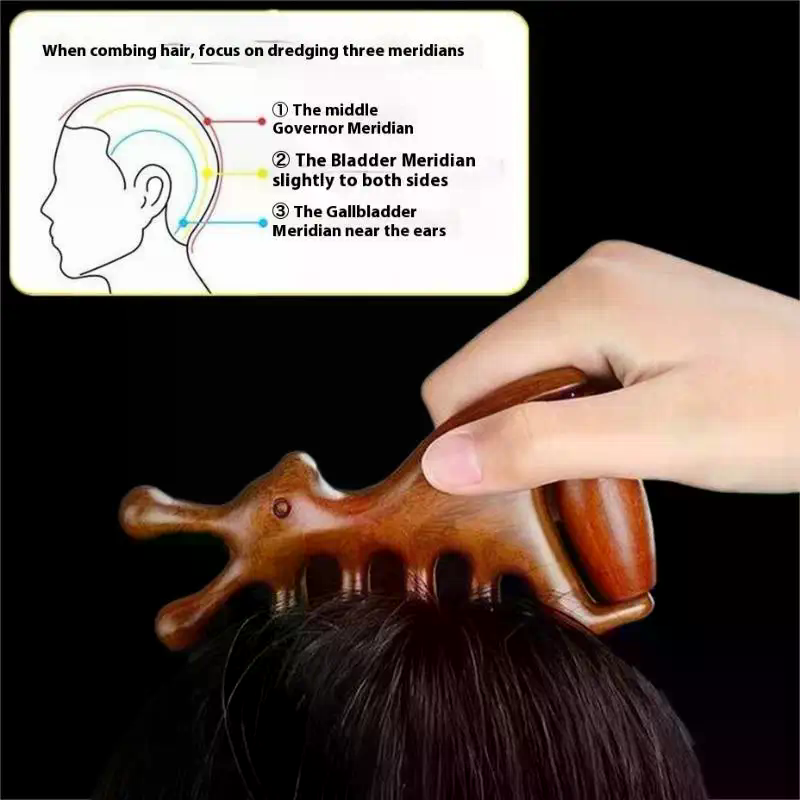 Holz Massage Kamm Kopf Meridia – Hair Care Vegan Bewertung und Preis