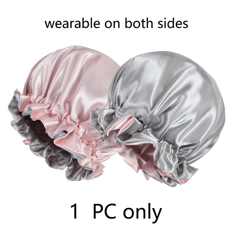 Reversible Satin-Duschhaube fü – Satin Hair Bonnet Bewertung und Preis