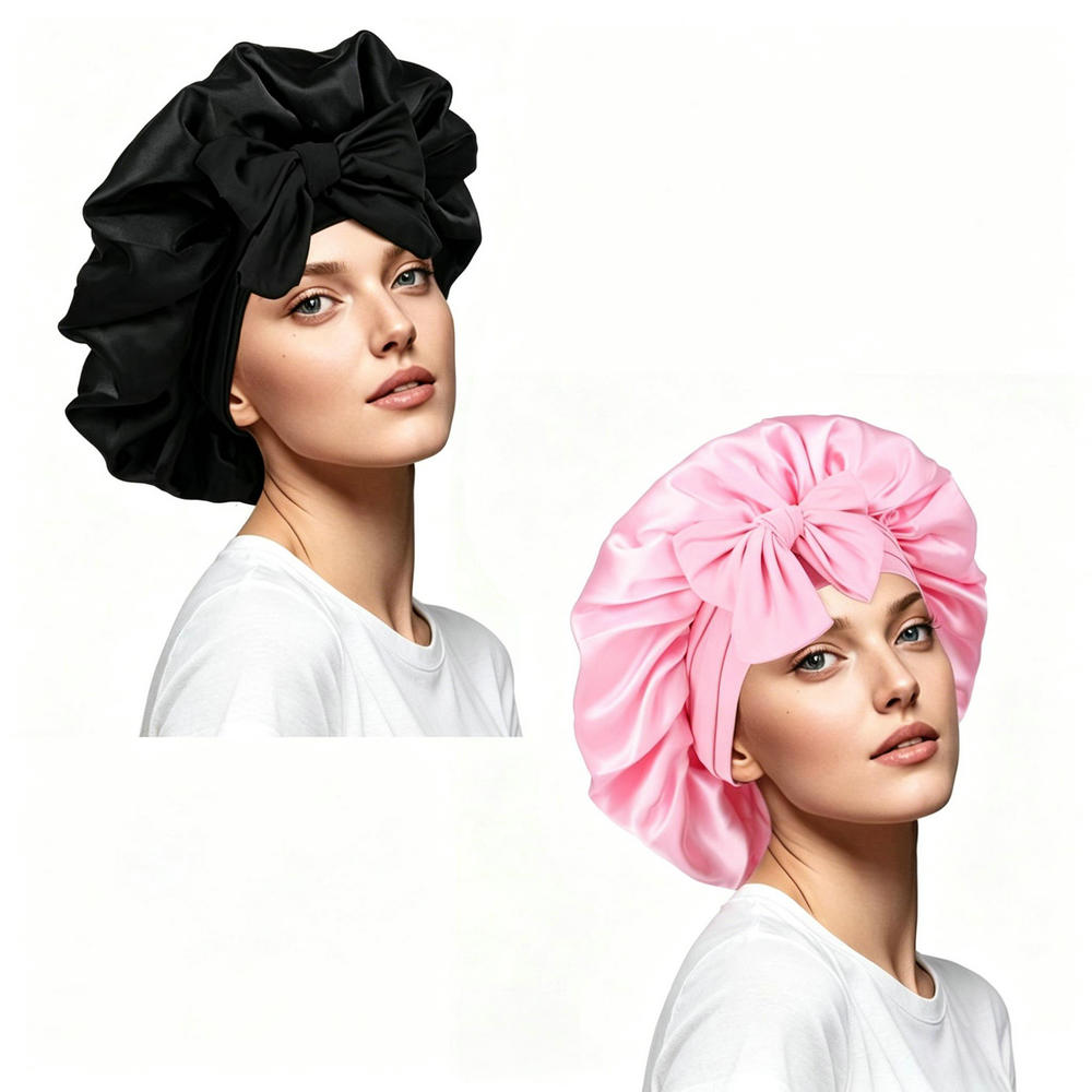 2 Stück Satin-Schlafhauben für – Satin Hair Bonnet Bewertung und Preis