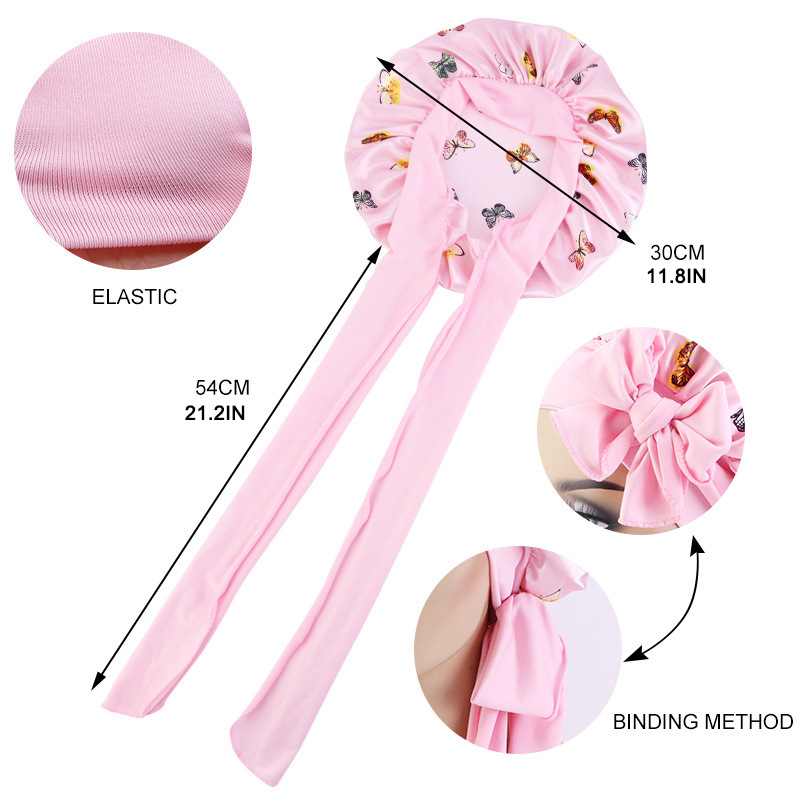 Neue Seidenmütze mit Blumenmus – Satin Hair Bonnet Bewertung und Preis