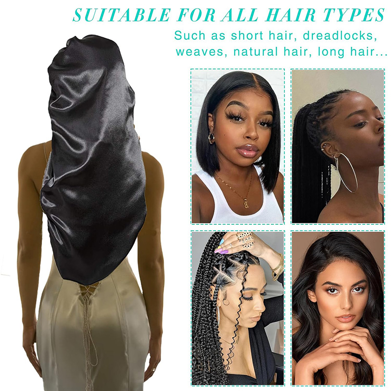 Einfarbige Schleife-Zopf-Mütze – Satin Hair Bonnet Bewertung und Preis