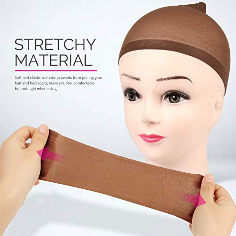 Perückenkappe, 4 Stück, dunkel – Wig Cap Stocking Bewertung und Preis