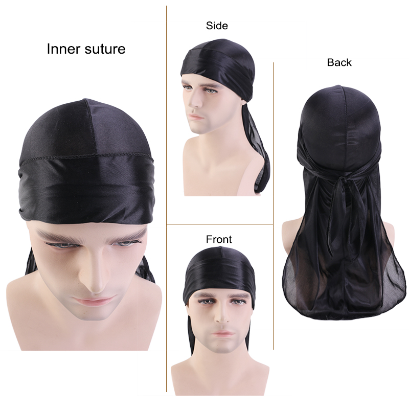 3 TEILE/LOS Lange Durag Seide  – Satin Hair Bonnet Bewertung und Preis