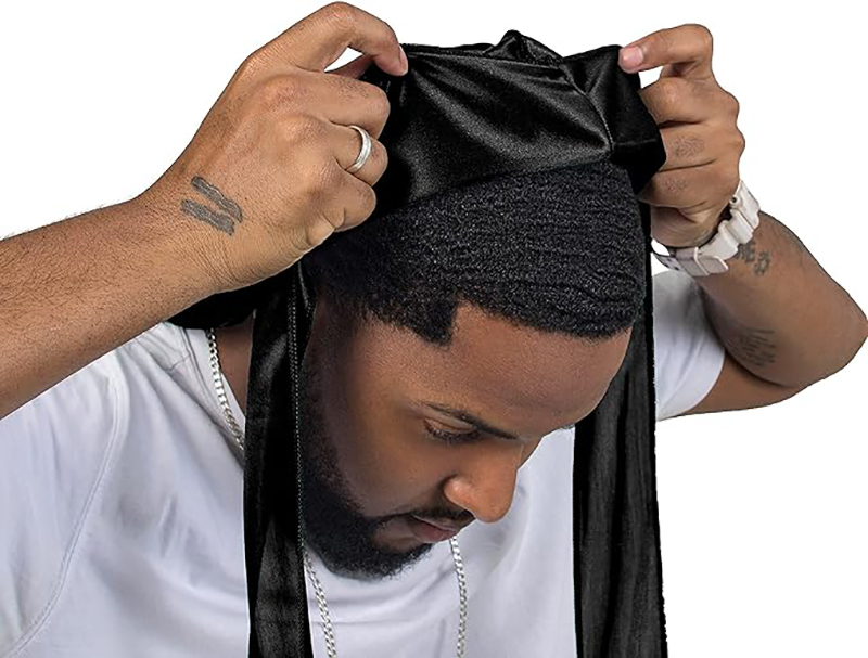 3 TEILE/LOS Lange Durag Seide  – Satin Hair Bonnet Bewertung und Preis