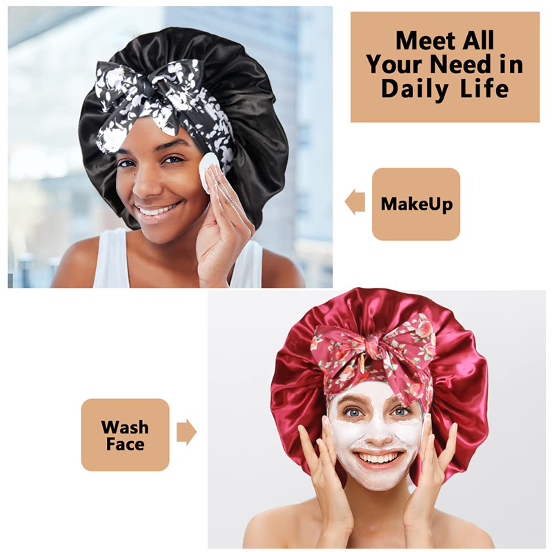 2 TEILE/LOS Boho Gedruckt Stir – Satin Hair Bonnet Bewertung und Preis