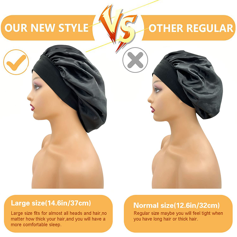 2 TEILE/LOS frauen Satin Solid – Satin Hair Bonnet Bewertung und Preis