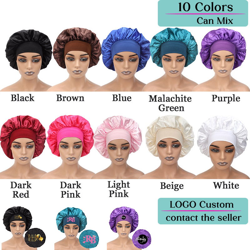 Seidensatin-Hauben mit Logodru – Satin Hair Bonnet Bewertung und Preis