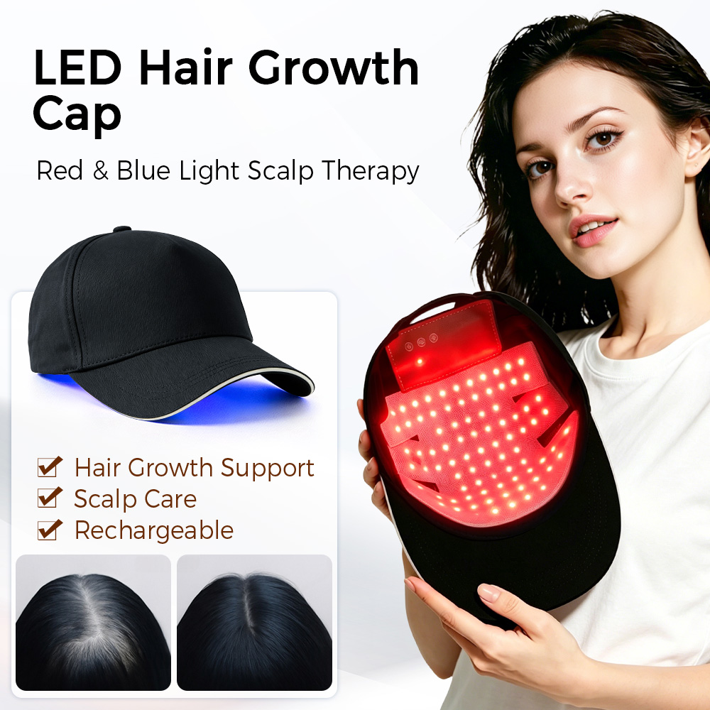 LED-Haarwuchskappe mit Rot-Bla – Hair Care Vegan Bewertung und Preis